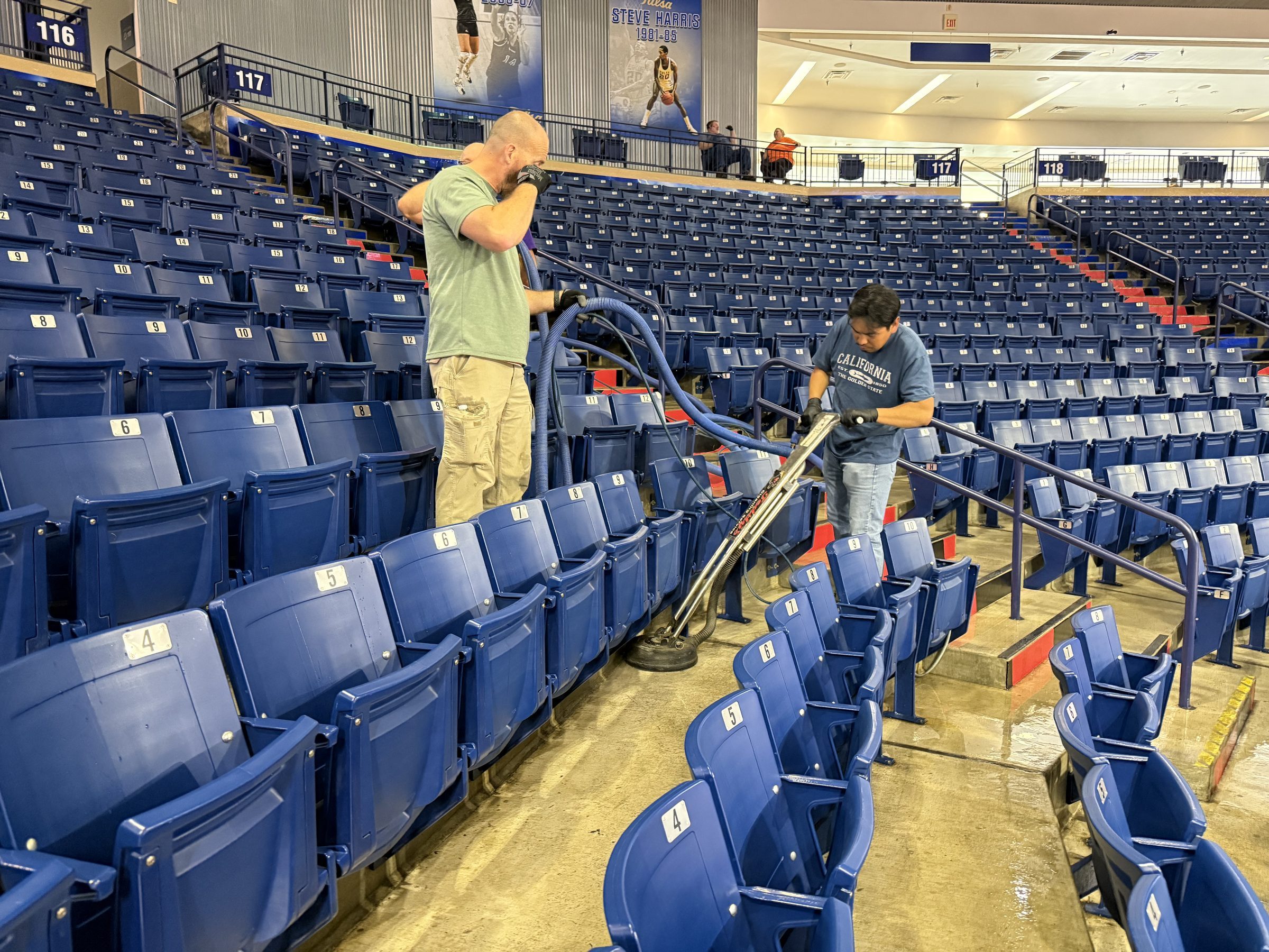 Cleaning and restoration crew on a job